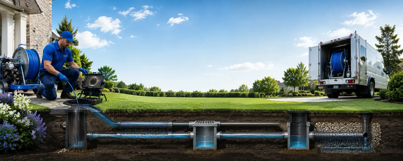 Outdoor drain cleaning information for Excello, MO